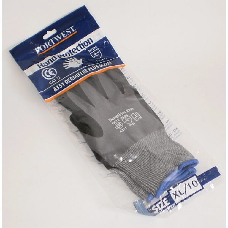 Rukavice Dermiflex Plus Glove grey/black L
                          