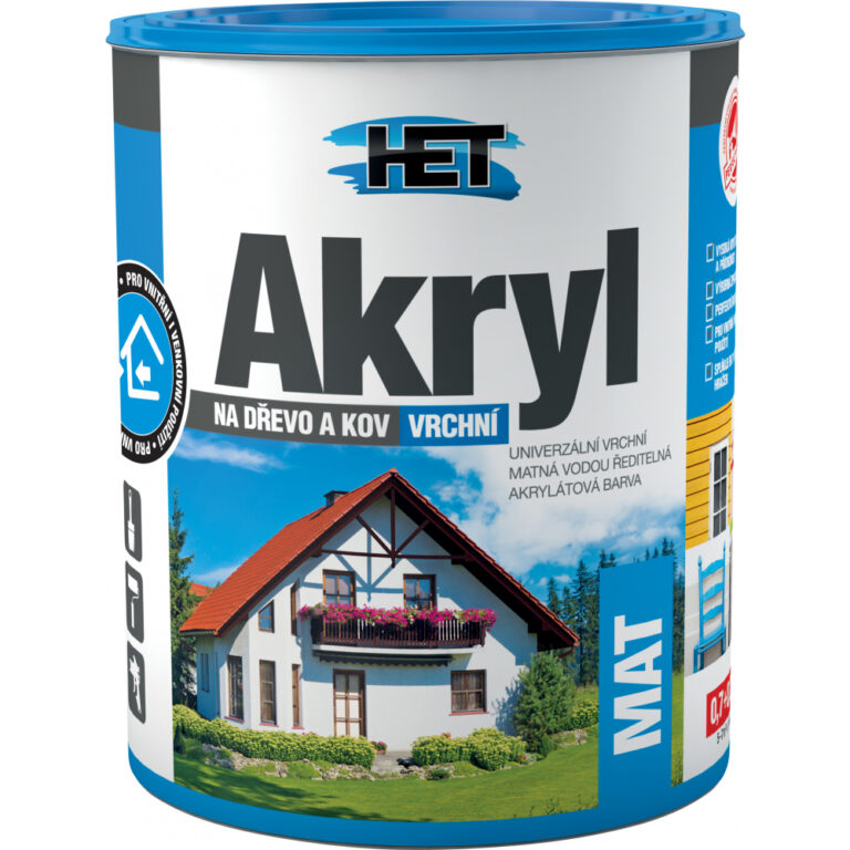 HET Akryl Mat modrá 0,7kg + 0,2kg ZDARMA                          