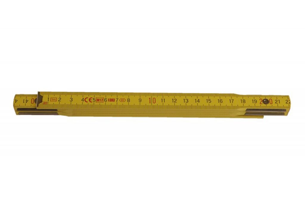 Metr skládací 1m - PROFI dřevo žlutý                          
