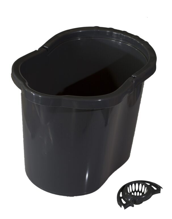 kbelík oválný stříbrný 13 litrů + ždímač                          
