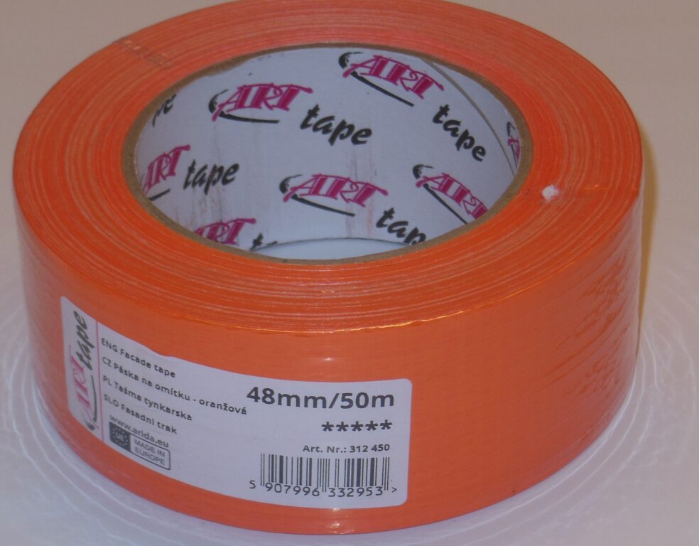 Maskovací páska na omítku oranžová 48mmx50m textilní fasádní Profi         A
                          