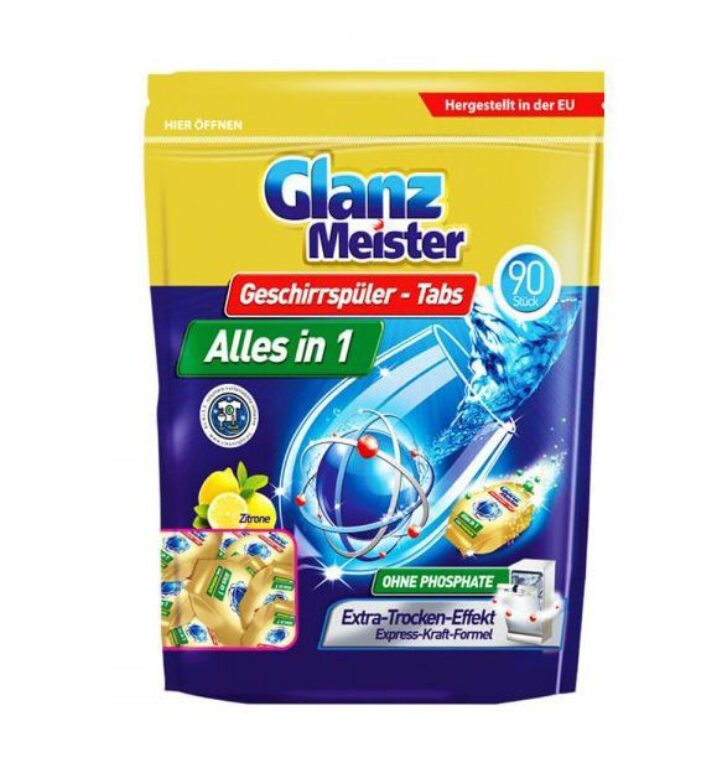 Glanz Meister tablety do myčky 90ks All in 1                          